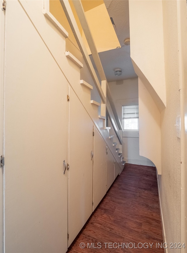 interior space featuring wood-type flooring