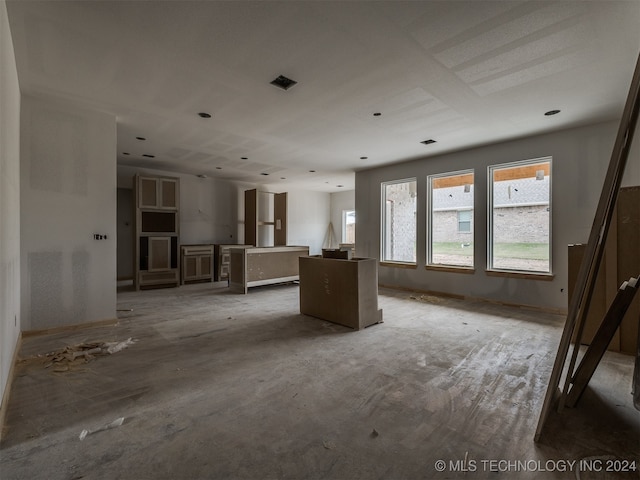 view of unfurnished living room