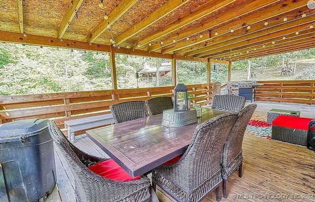 view of sunroom / solarium