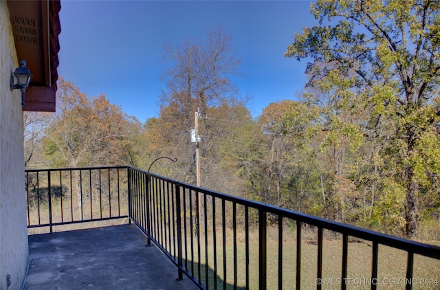 view of balcony