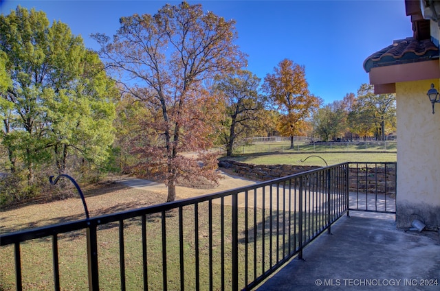 view of balcony