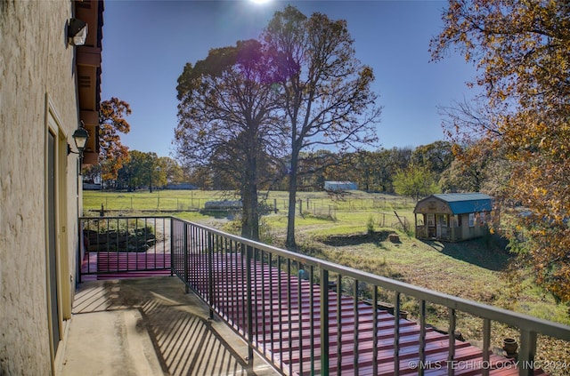 17808 S 129th E Ave, Bixby, OK 74008 - balcony with a rural view