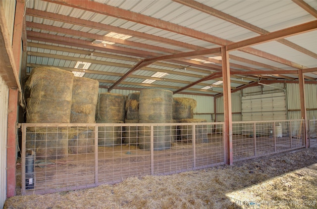 view of horse barn