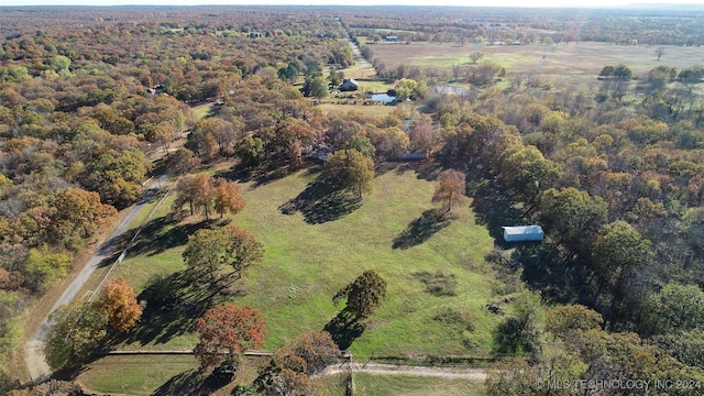17808 S 129th E Ave, Bixby, OK 74008 - aerial overview of property's location with rural landscape