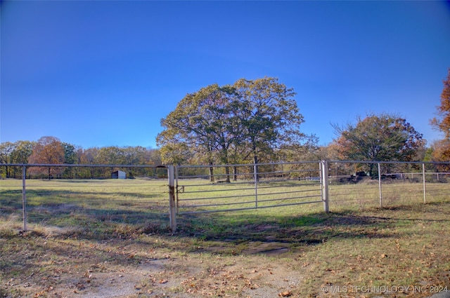 17808 S 129th E Ave, Bixby, OK 74008 - view of yard featuring a view of countryside