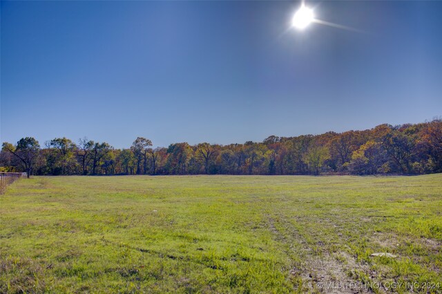 view of landscape featuring a rural view