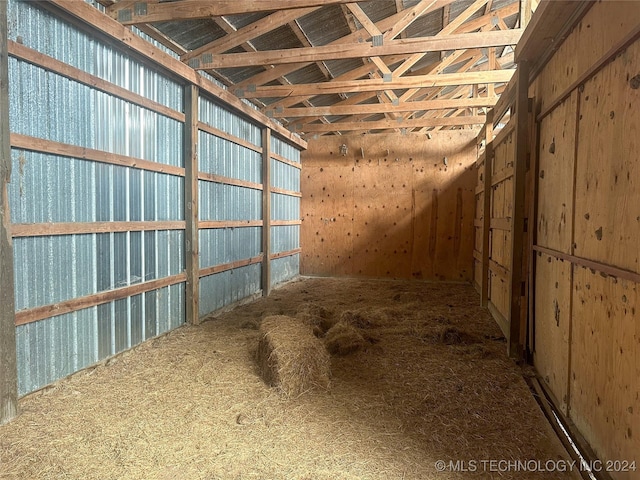 view of horse barn