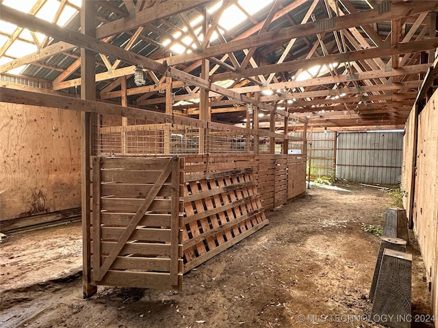 view of horse barn