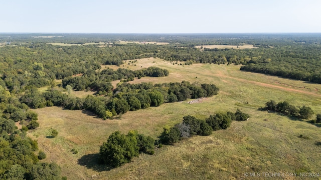 bird's eye view with a rural view