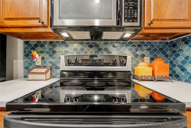 kitchen with appliances with stainless steel finishes