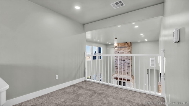 684 Chateau Bnd, Ardmore, OK 73401 - hall with carpet flooring and recessed lighting