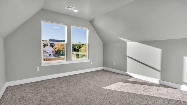 684 Chateau Bnd, Ardmore, OK 73401 - bonus room with lofted ceiling and carpet floors