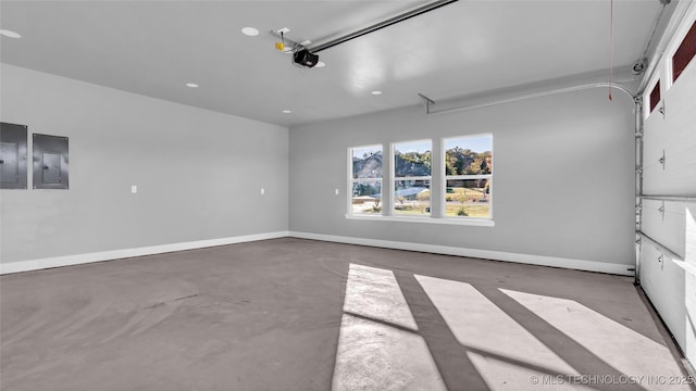 684 Chateau Bnd, Ardmore, OK 73401 - garage with electric panel and recessed lighting