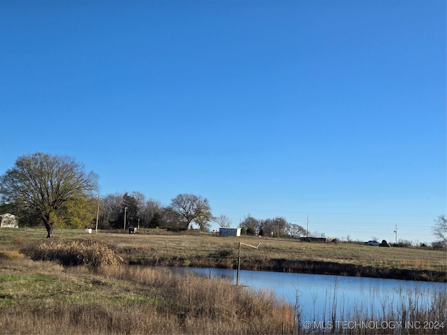 view of water feature featuring a rural view