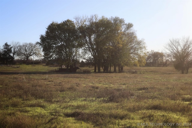 view of landscape featuring a rural view