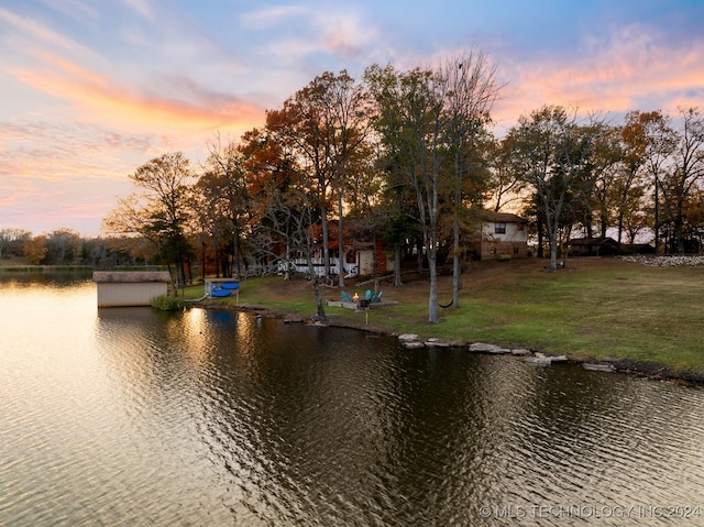 property view of water