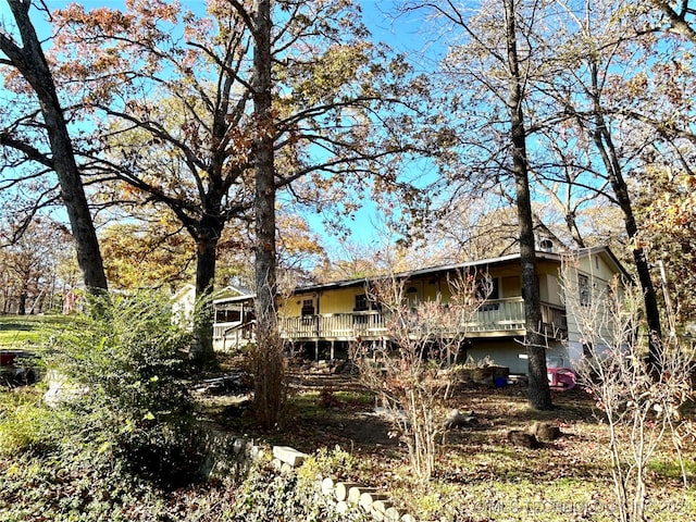 view of rear view of property