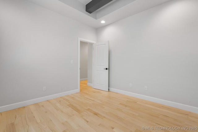 3908 S Elder Blvd, Broken Arrow, OK 74012 - spare room with baseboards, recessed lighting, and wood finished floors