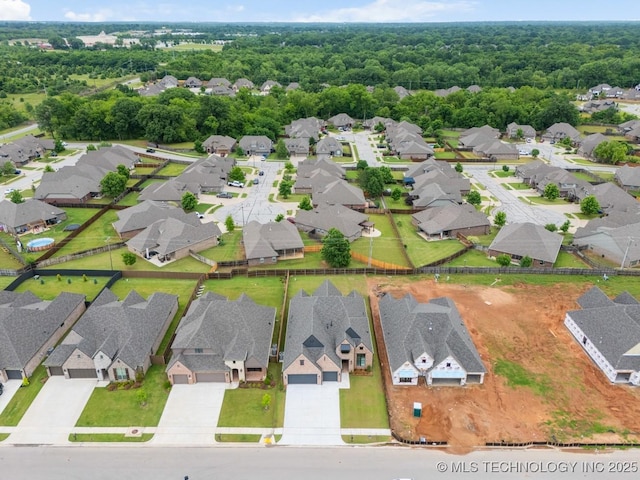 6617 S Fir Ave, Broken Arrow, OK 74134 - aerial perspective of suburban area