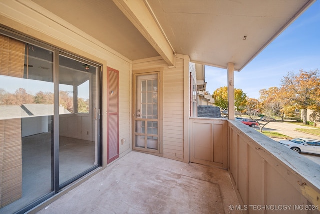 view of balcony