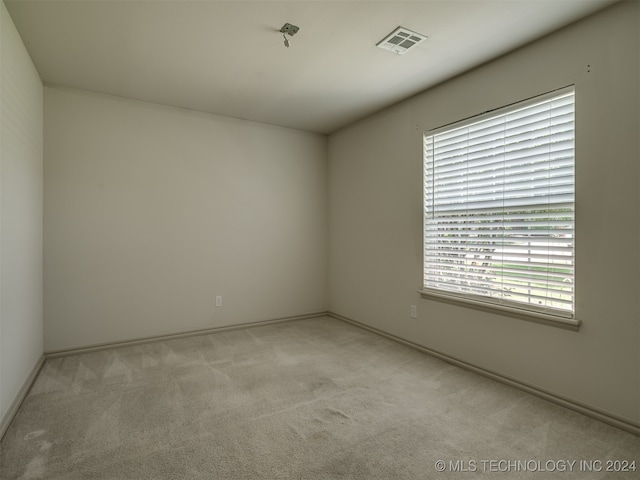 view of carpeted empty room