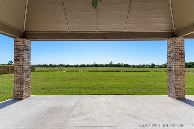 17537 S 56th E Ave, Bixby, OK 74008 - view of patio with a view of rural / pastoral area