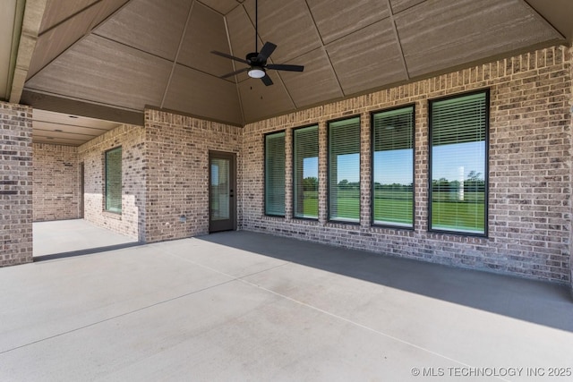 17537 S 56th E Ave, Bixby, OK 74008 - view of patio with a ceiling fan