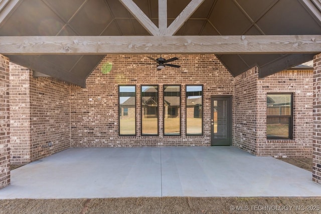 2708 W Van Buren Ct, Broken Arrow, OK 74134 - view of patio / terrace featuring ceiling fan
