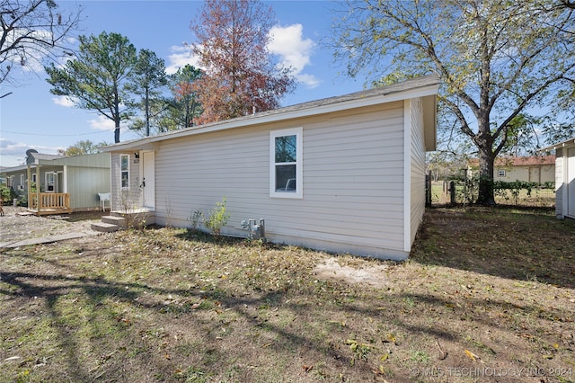 view of back of property