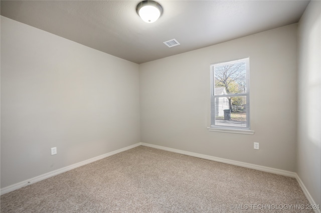 view of carpeted empty room