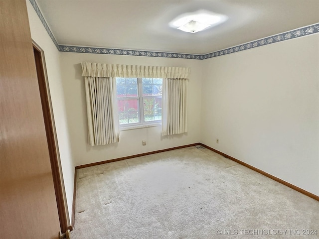 view of carpeted empty room