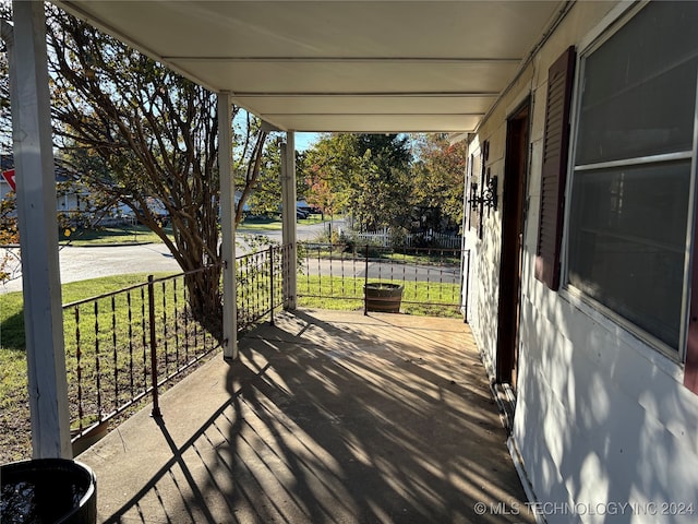 view of patio / terrace featuring a porch