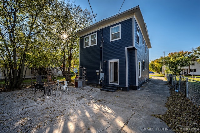 view of back of property