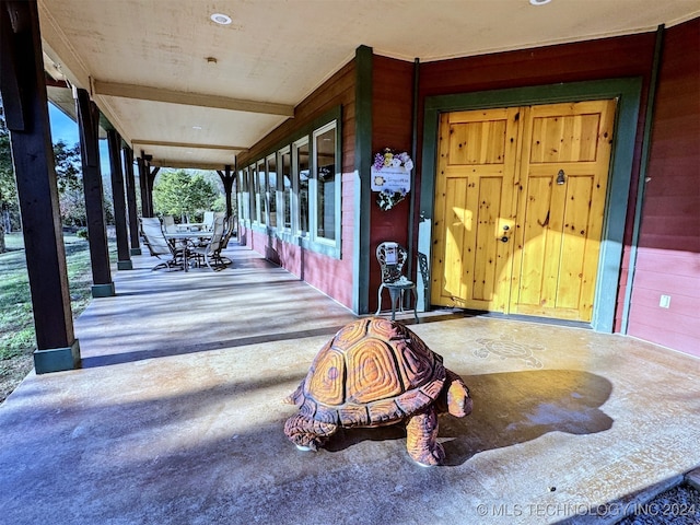 view of stable