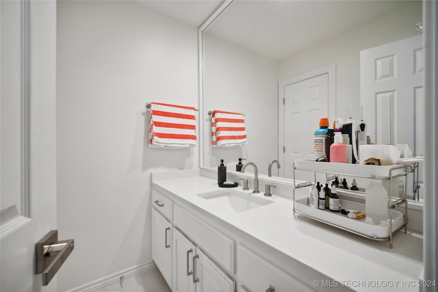 bathroom featuring vanity