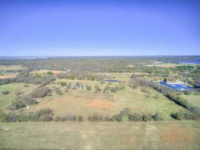 bird's eye view featuring a rural view