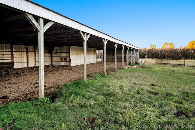 view of stable