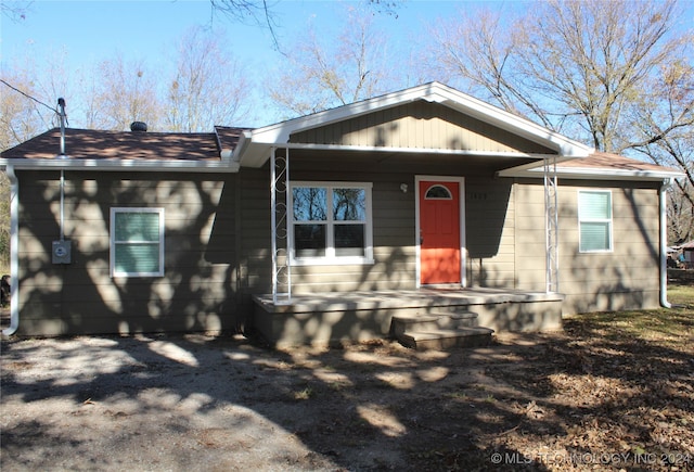 view of front of home