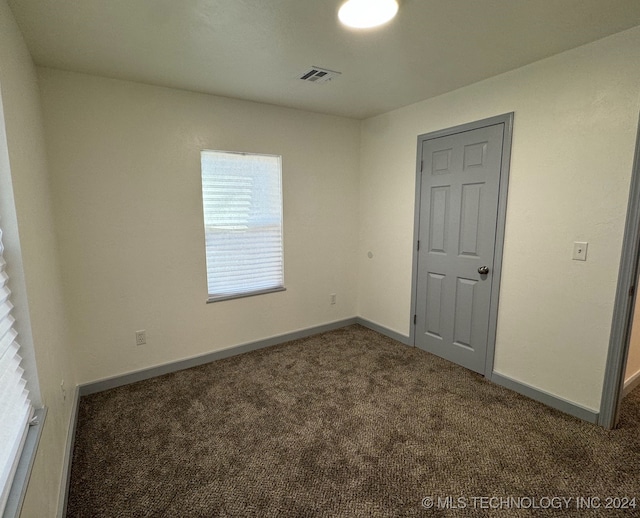 view of carpeted empty room