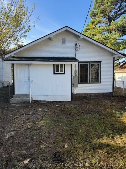 view of rear view of property