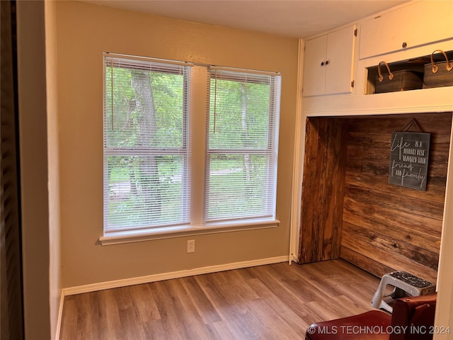 interior space featuring light wood-type flooring