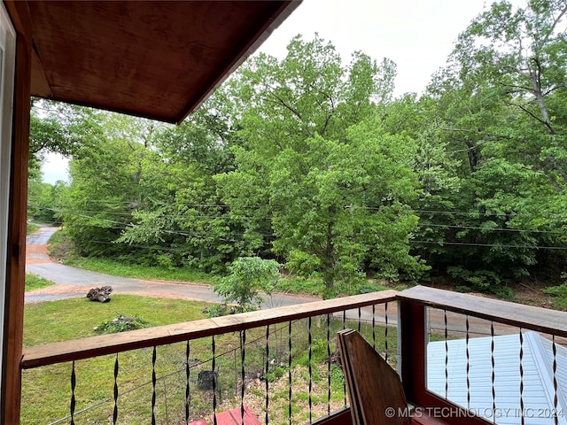 view of balcony