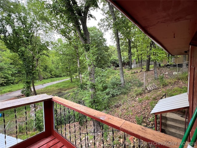 view of balcony