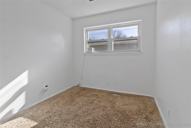 view of carpeted empty room