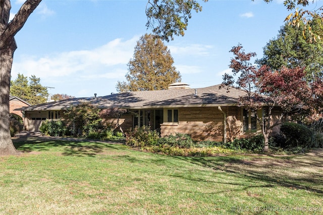 exterior space featuring a lawn