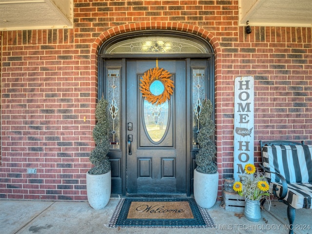 view of entrance to property