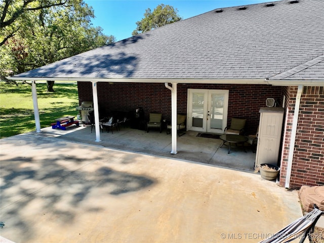 view of patio / terrace with french doors