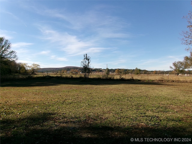 view of yard featuring a rural view