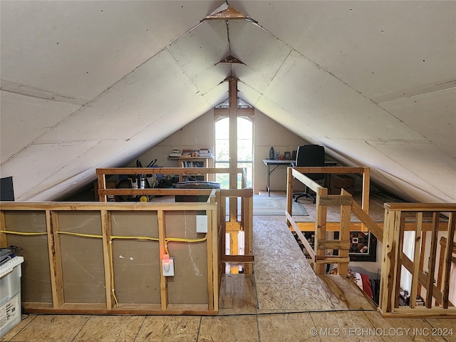 view of attic