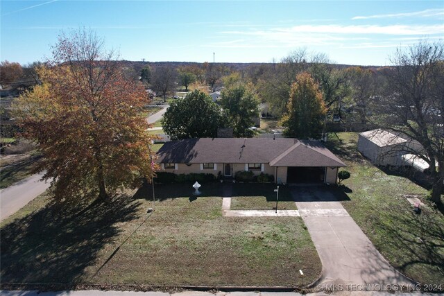 birds eye view of property